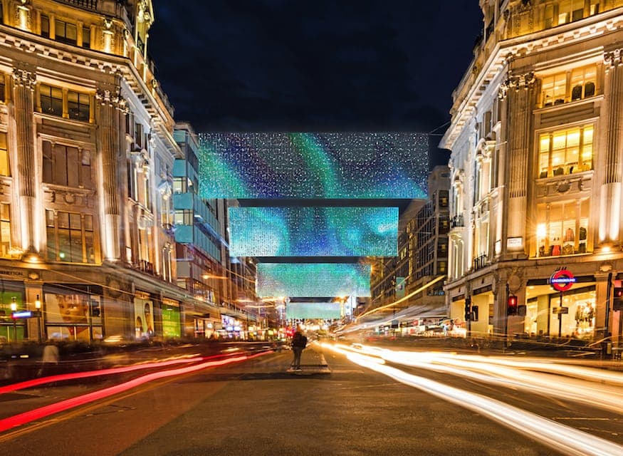 Best London Christmas Light Displays Oxford Street The Athenaeum