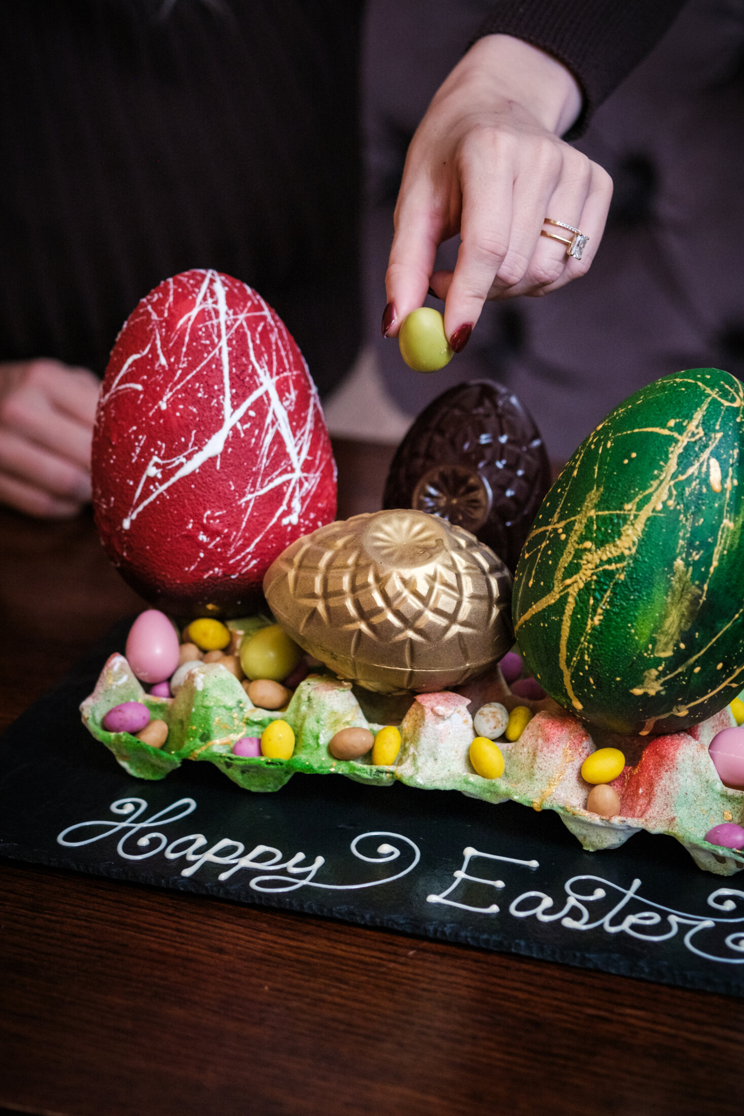 Homemade Easter Eggs made at The Athenaeum Hotel